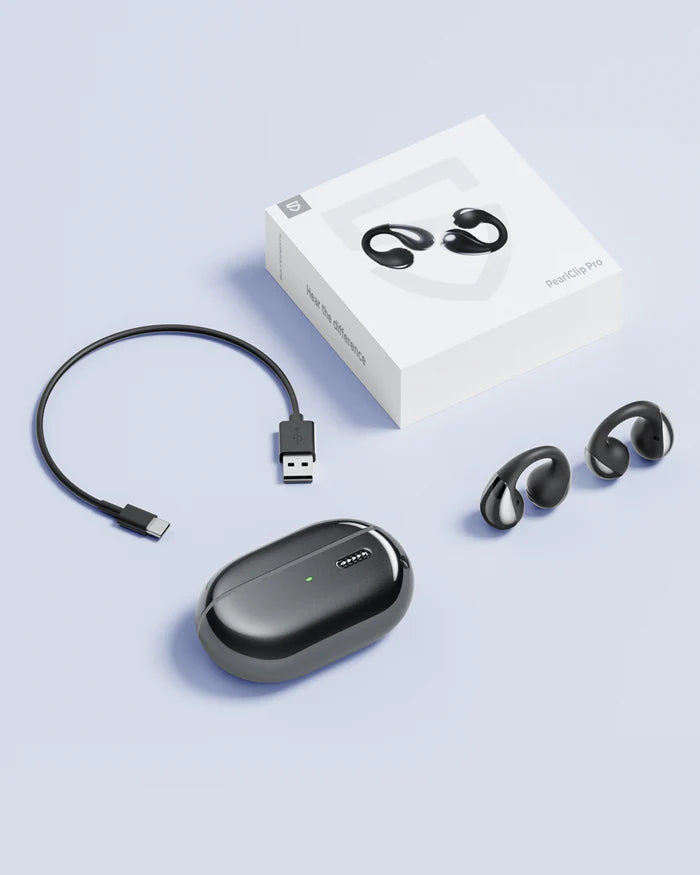 SoundPEATS PearlClip Pro – Căști Bluetooth Open-Ear Clip-On, 24h Autonomie, IPX5, Bluetooth 5.4
