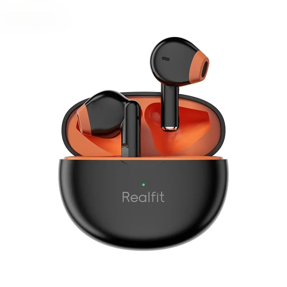 Casti Bluetooth Realfit F2 TWS – Sunet HiFi, in ear, wireless, rezistente la apa