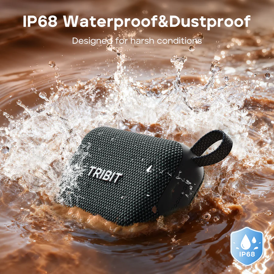 Boxa portabila Tribit PocketGo, Bluetooth 6.0, IP68, 20h
