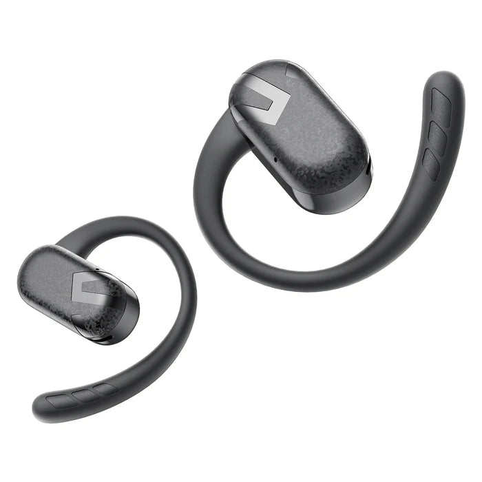Casti Soundpeats Breezy open ear true wireless bluetooth cu carlige ajustabile dupa ureche, vedere detaliata pe fiecare casca