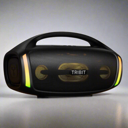 Boxa portabila Tribit StormBox Blast 2 cu Bluetooth, putere 200W, iluminare RGB si design pentru petreceri